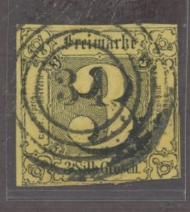 Thurn & Taxis #7 Used Single