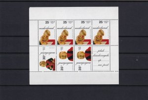 netherlands children on collectors mounted mint stamps ref r12213