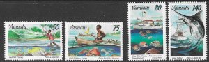 VANUATU SG712/5 1996 FISHING   MNH