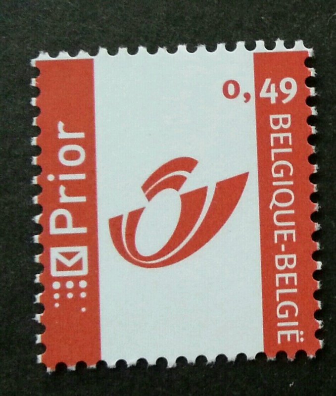 Belgium Personalized Series Red Posthorn + PRIOR 2003 Logo (stamp) MNH