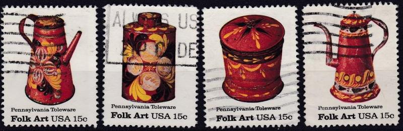 1979 Pennsylvania Toleware Used set SC1775-8