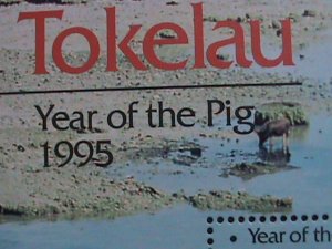 TOKELAU-1995 SC# 203 YEAR OF THE LOVELY BOAR MNH S/S-VF WE SHIP TO WORLD WIDE