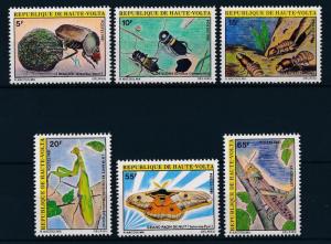 [41386] Burkina Faso Upper Volta 1981 Insects Beetle Butterfly Termites MNH