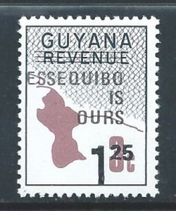 Guyana #516 NH Map Revenue Ovpt Essequibo & Surcharged ...