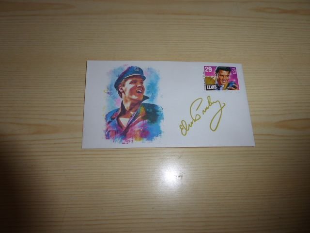 1993 Elvis Presley USA Cover preprint autograph