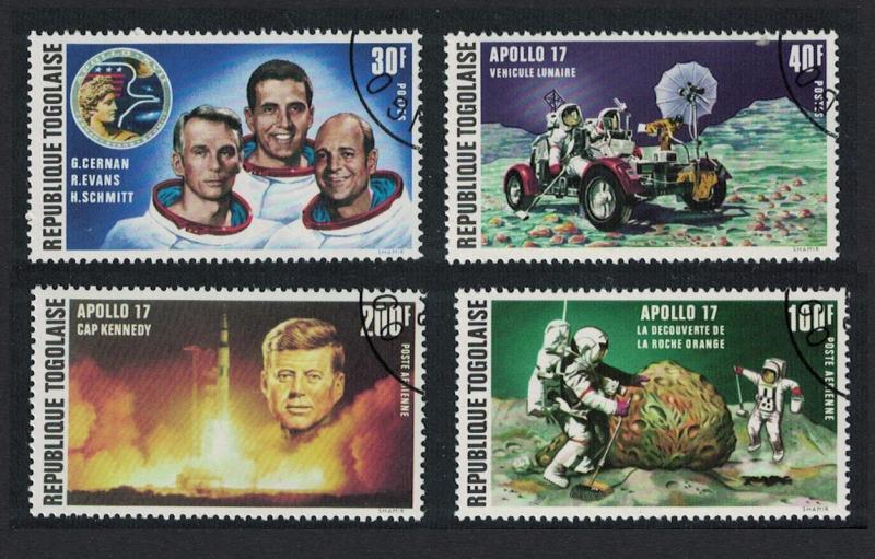 Togo 'Apollo 17' Moon Flight John Kennedy 4v SG#931-934