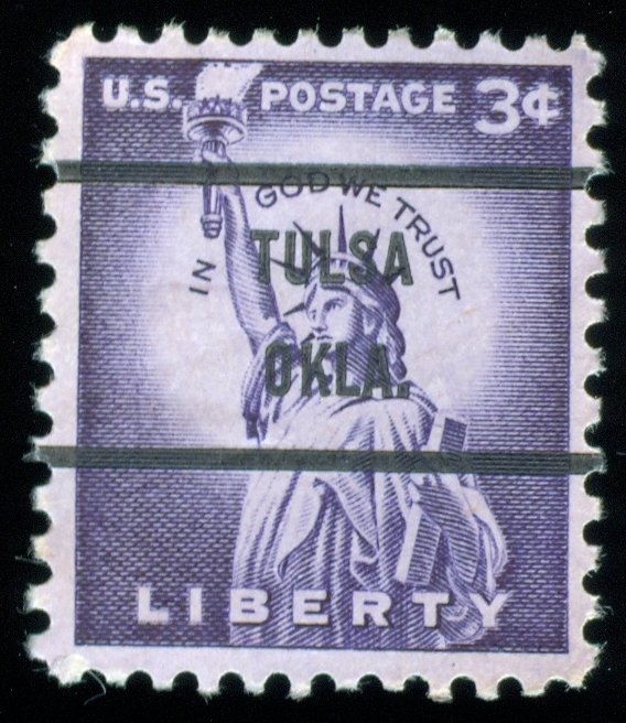 US Scott 1035 Used NH Precancel Tulsa, OKLA