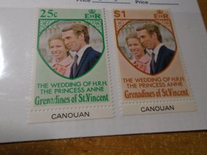 St Vincent   Canouan  #  1-2  MNH