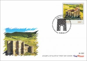 Armenia 2022 FDC Mi 1309 Fortresses Ghalinjakar castle Berdavan in Tavush