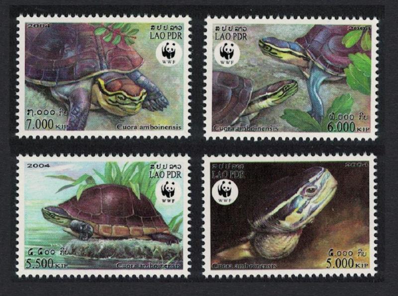 Laos WWF Malayan Box Turtle 4v SC#1625 a-d MI#1927-1930