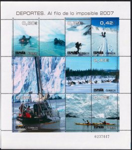 Spain 2007 Tourism Landscapes Mi.4240 /5 sheet MNH
