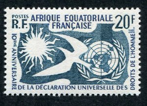 1958 French Equatorial Africa 312 10 years Universal Declaration of Human Rights