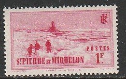 1938 St. Pierre and Miquelon - Sc 191 - MH VF - 1 single - Tortue Lighthouse