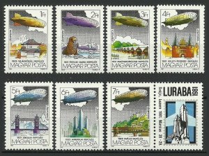 1981 Hungary 34-77-3483Tab Space Shuttle on a coupon 6,00 €