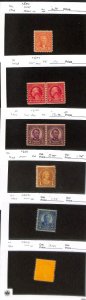 United States Postage Stamp, #590, 599, 600, 601, 602, 603 Mint Hinged (C57)