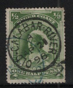 NIGER COAST, 43, USED, DAMAGED, SON OLD CALABAR RIVER 1898