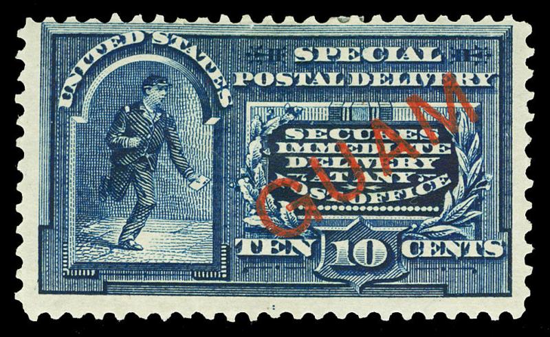 Guam Scott E1 1899 10c Special Delivery Issue Mint Fine OG HR Cat $150