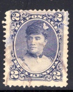 Hawaii #52, used, light cancel