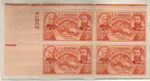 #964 Oregon Territory Block Mint NH