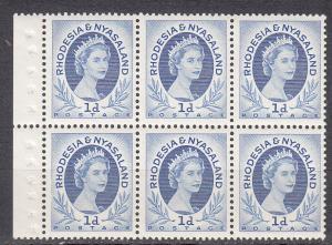 Rhodesia&Nyasaland - 1954 1pbooklet pane Sc#142a-MNH(7935)