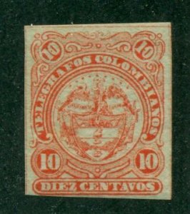 Colombia 1886  10 ct Telegraph MNH (GCD) BIN = $1.50