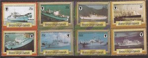 Virgin Islands - 1986 Cable-Laying Ships - 8 Stamp Set - Scott #547-54