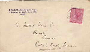 Natal - Aug 1902 Cover to Canada