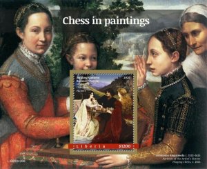 Liberia - 2020 Chess in Paintings - Stamp Souvenir Sheet - LIB200426b