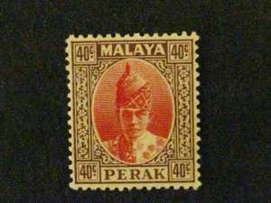 Malaya-Perak #94 mint hinged toned gum c203 486