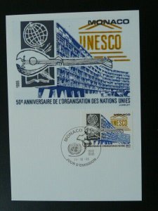 music instrument Unesco maximum card Monaco 56651