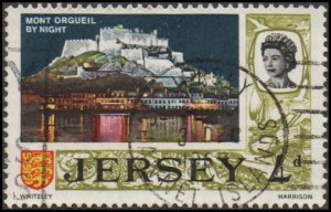 Jersey 11 - Used - 4p Mont Orgueil by Night (1969) +