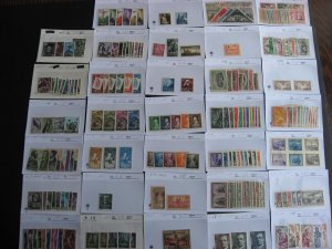 Spain MH stamps assembled in sales cards possible mixed condition