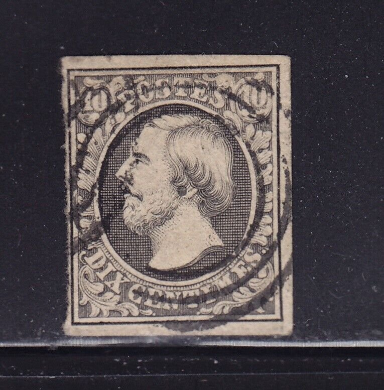 Luxembourg Scott # 1 F-VF Used nice color ! scv $ 72 ! see pic !