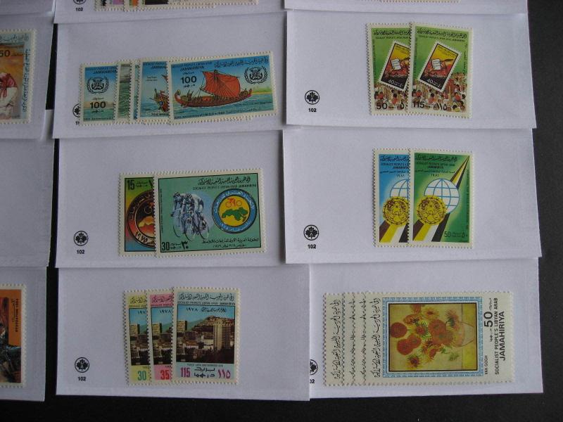 LIBYA 18 different MNH 1970s-80s era sets in sales cards, high catalogue value! 