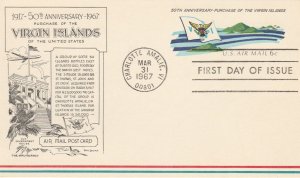 Scott# UXC6 US Airmail Postal Card FDC Aristocrats Cachet