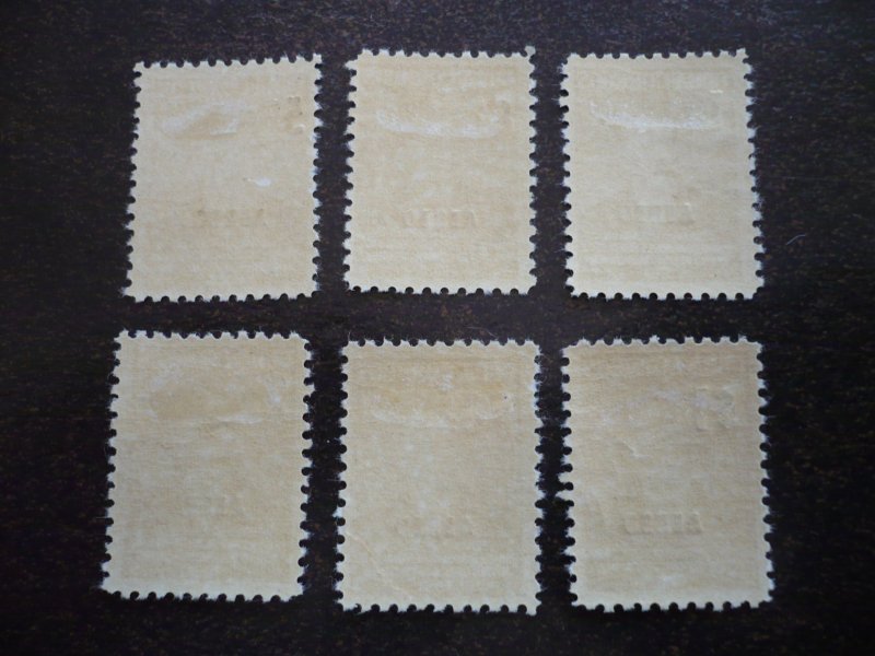 Stamps-Cuba-Scott# C51-C56 - Mint Hinged Set of 6 Stamps-Overprinted &Surcharged