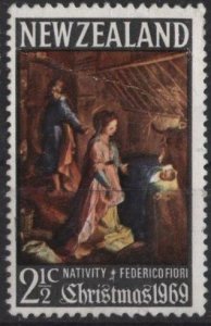 New Zealand 429 (used) 2½c Christmas: Federico Fiori painting (1969)