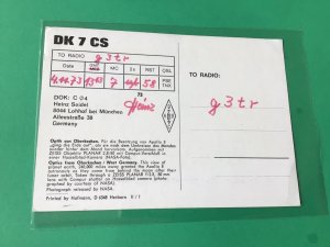 Germany Earth   vintage Qsl Radio card Ref 54666