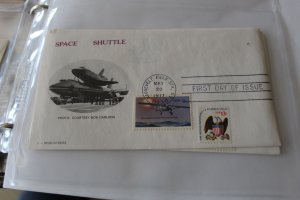 3 MUSCATEERS SPACE COVER - 1710 FDC TRANSATLANTIC FLIGHT/ SHUTTLE MAY 20, 1977