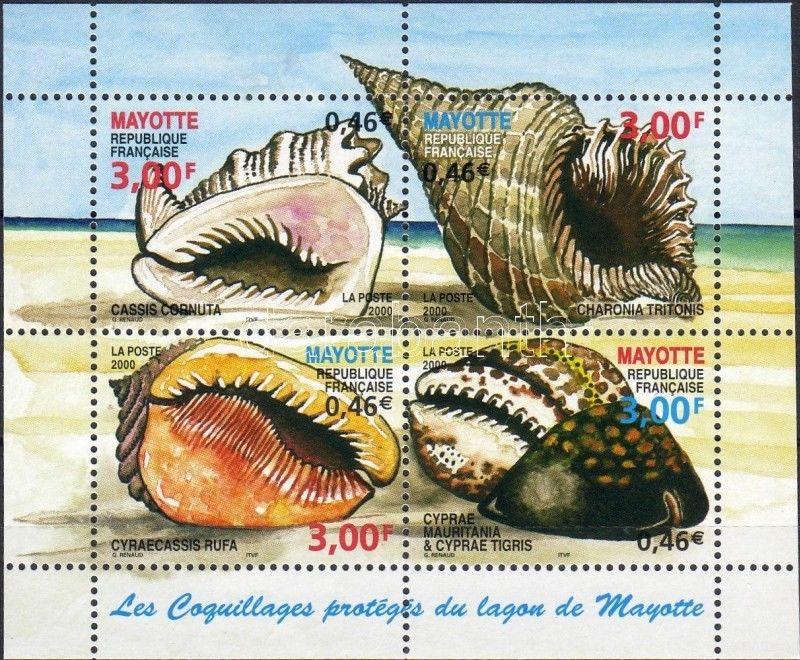 Mayotte stamp Sea snails block MNH 2000 Mi 4 WS220142