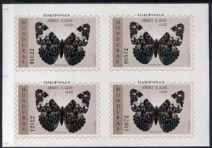 Honduras 1997 Butterflies m/sheet 20L+2L IMPERF block of ...