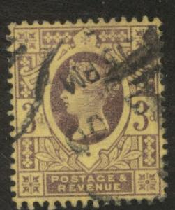 Great Britain Scott 115, Victoria CV$3.75 1887