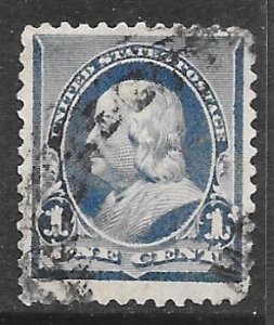 USA 219: 1c Franklin, used, F-VF