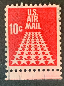 Us air 10c stamp  ,  black cancelled postage used, refno:5015