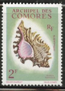 Comoro Islands Scott 50  MH* shell stamp