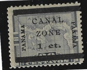 Canal Zone Scott #16c Mint 1c  Surcharged type c  2021 CV $1.90