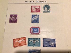 United Nations mounted mint  and used stamps A10121