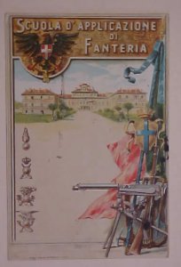 ITALY  PARMA 1916 GUNS PICTURE CARD B/S FRANCE