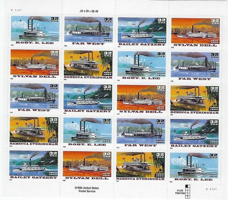 4 MNH SHEETS 3090, 3091-5, 3096-9 & 3100-3  PLEASE SEE SCANS - BCV $94.75 - G72