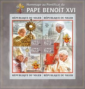 NIGER 2013 SHEET POPE BENEDICT XVI nig13309a